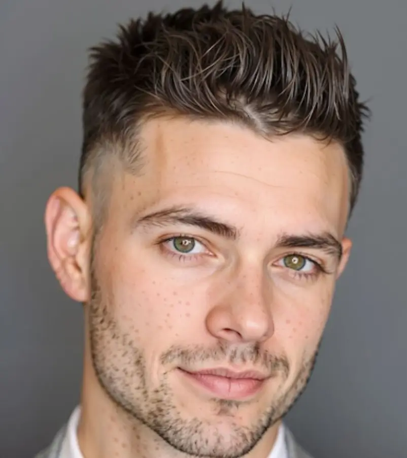 Edgy Crew Cut with Short Fade