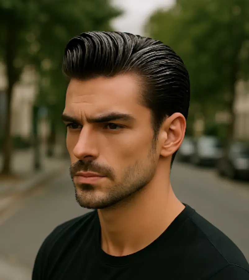 Edgy Rockabilly Slick Back