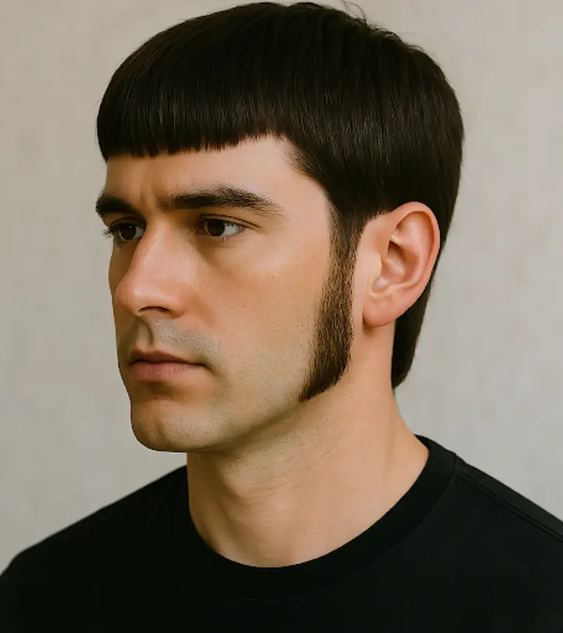 Mod with Long Sideburns