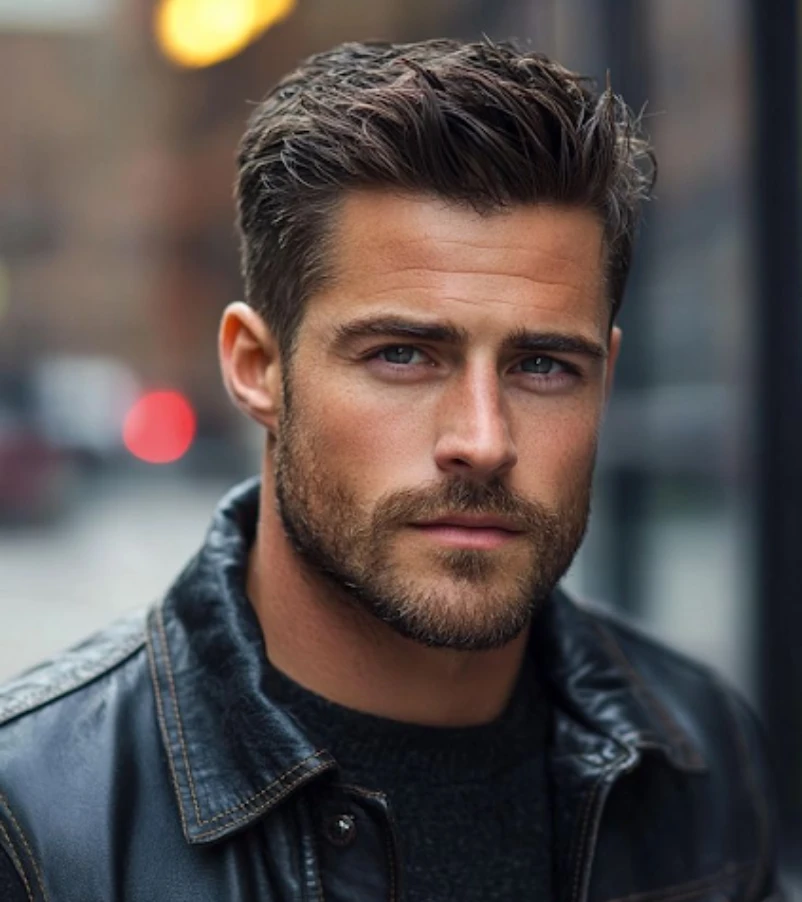 Short Hair with A Beard