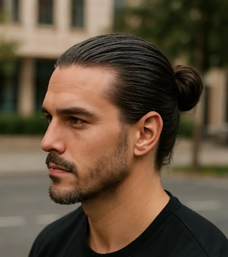 Slick Back Man Bun