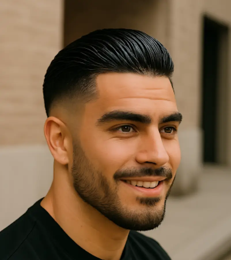 Wavy Combed Back Hair