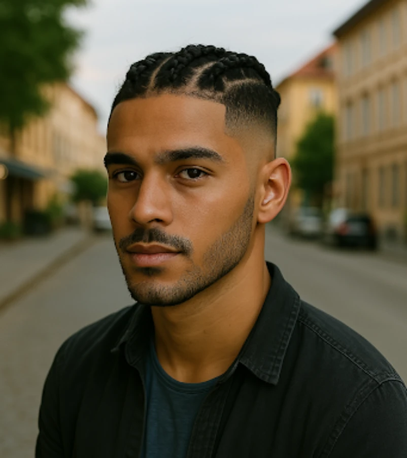 Braided Top with Fade