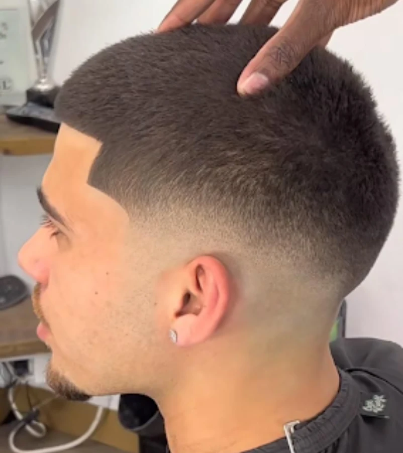 Buzz Cut with Drop Fade