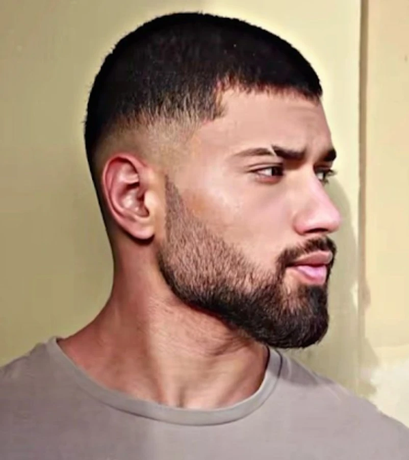 Thick Buzz Cut with Beard