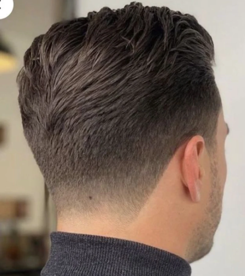 Brush Back with Low Drop Fade