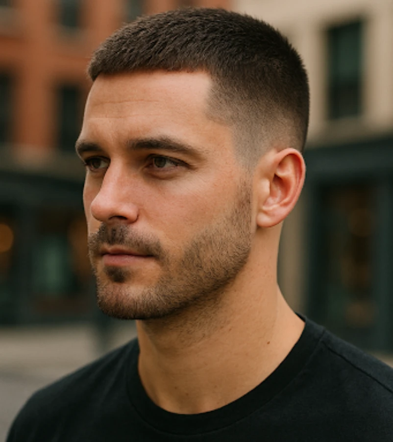 Crew Cut with Low Fade