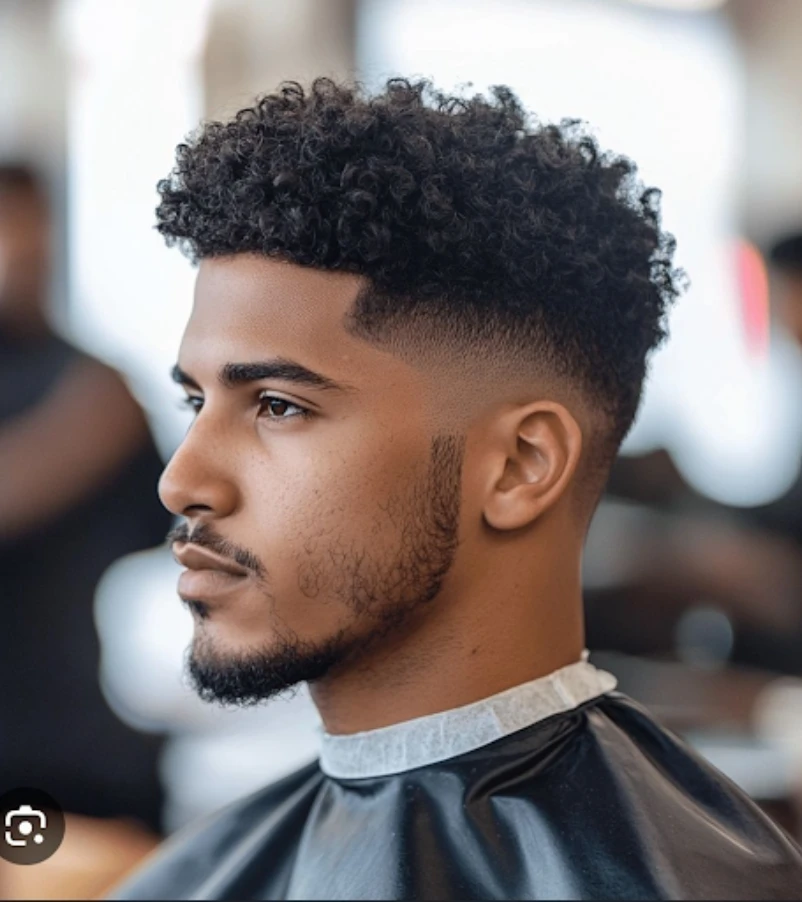 Low Temp Fade with Thick, Medium Curls