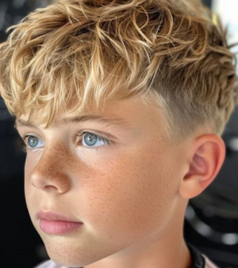 Medium Messy Hair with a Fringe and Shorter Sides