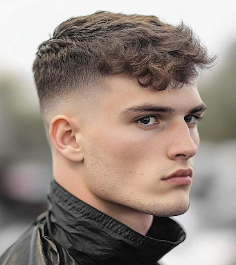 Short Messy Waves with Low Fade