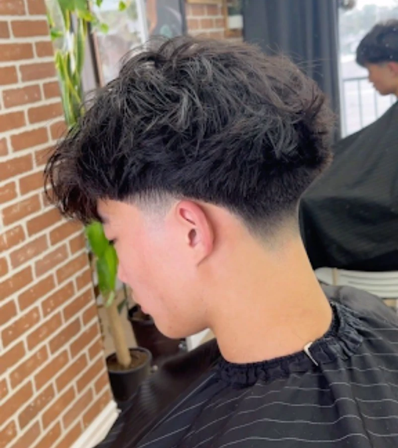 Thick Fluffy Hair with Low Temp Fade