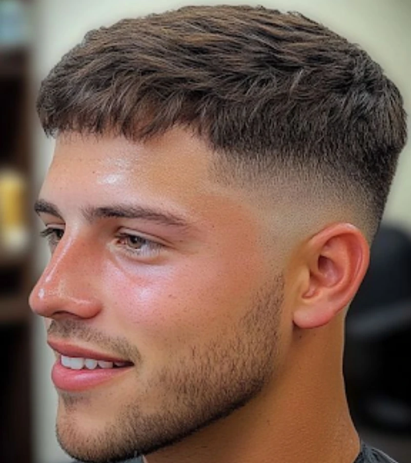Trendy Short Hair with Low Skin Fade