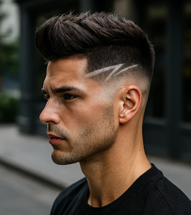 Double Lightning Stripes with Fade