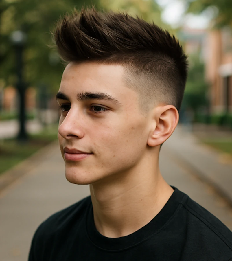 Faux Hawk Taper Fade