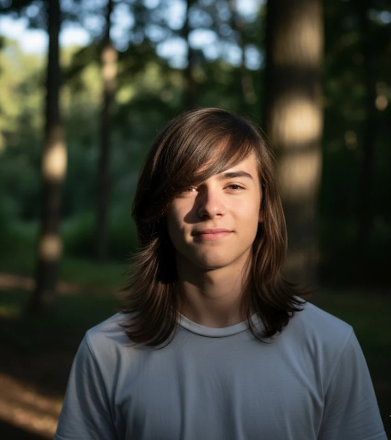 Long Straight Hair with Bangs
