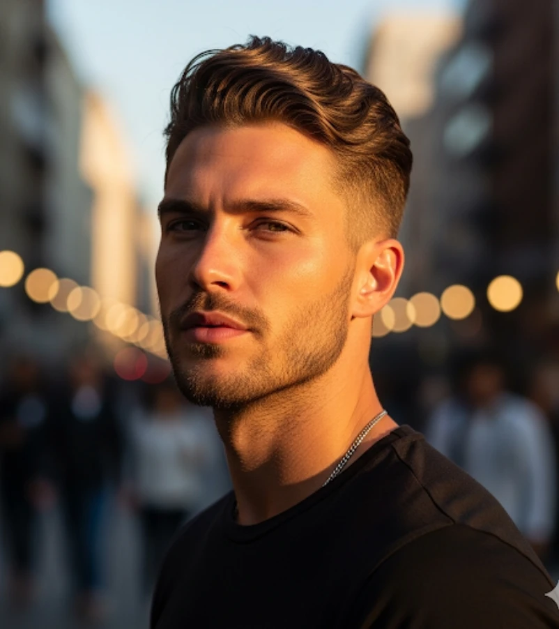 Wavy Top Undercut Fade